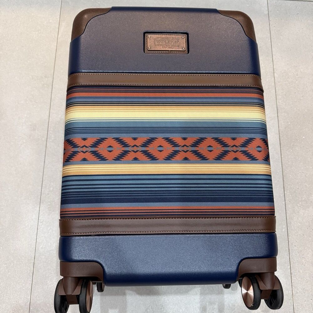 New w Tags PENDLETON 20" SERAPE HARDSIDE SPINNER CARRY-ON DRESS BLUES TRAVEL